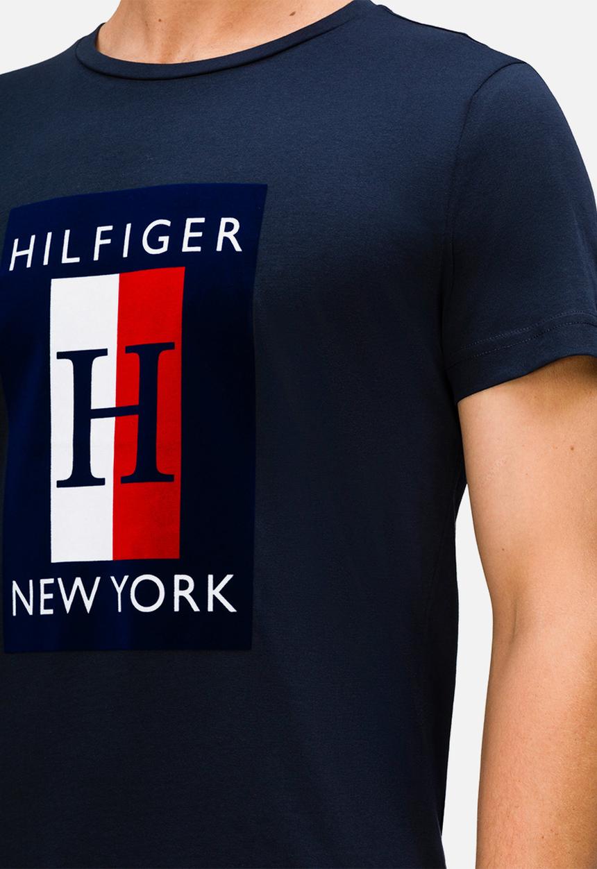 Tommy Hilfiger - Corp h tee - navy 