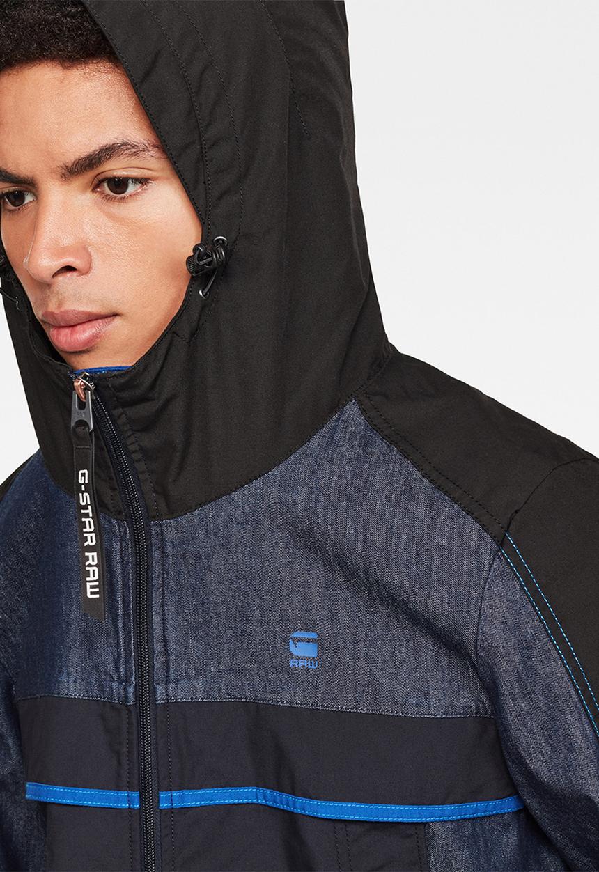 G-STAR - Denim hooded jacket - blue