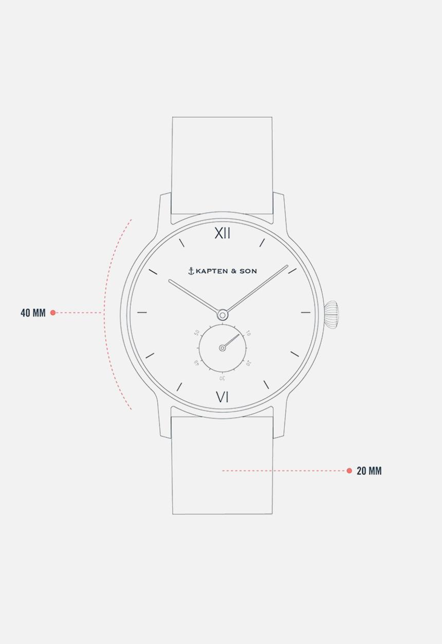 Kapten & Son - Heritage mesh - silver & black