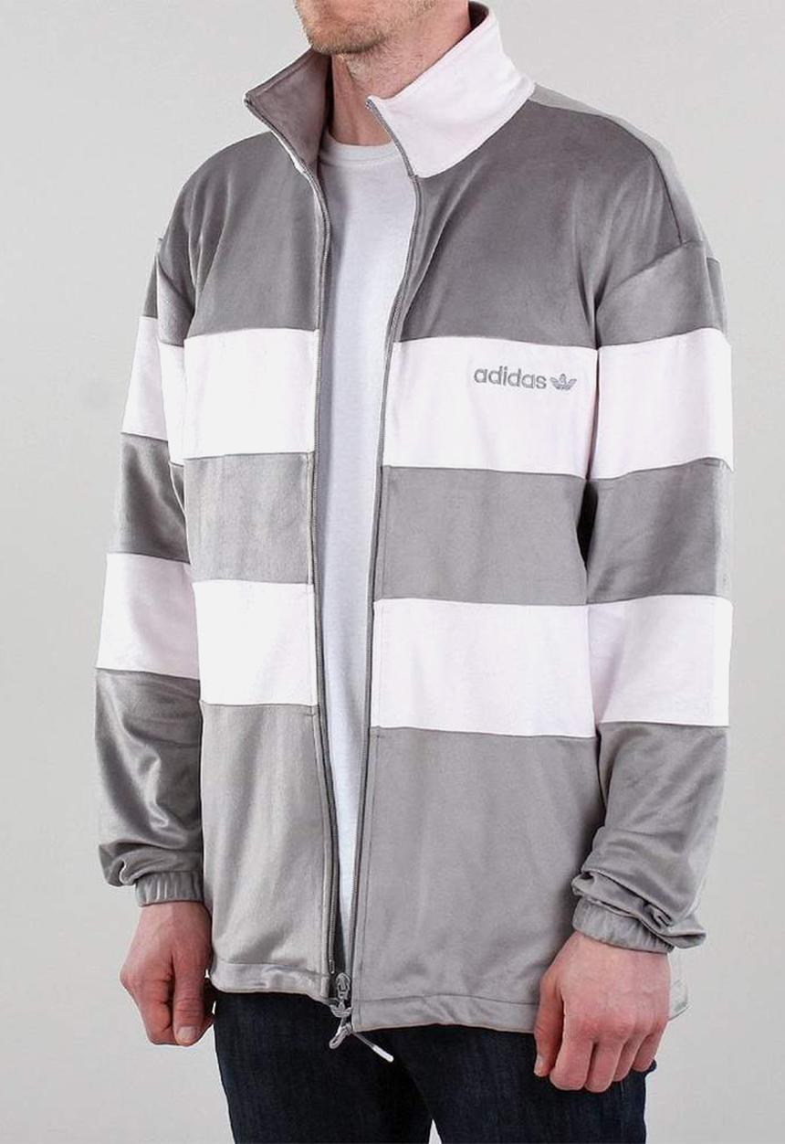 adidas Originals - Pastel full zip-orchid - tint dove grey