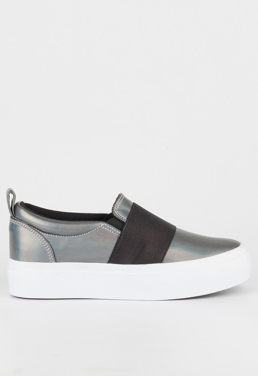 Miss Black - Abbey sneaker - pewter