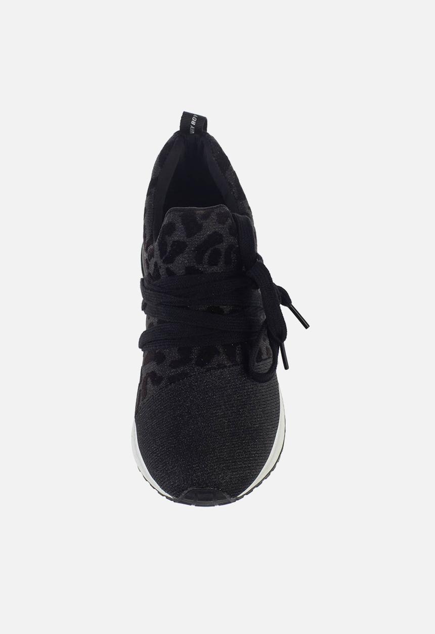 SISSY BOY - Creeper animal print sneaker - black
