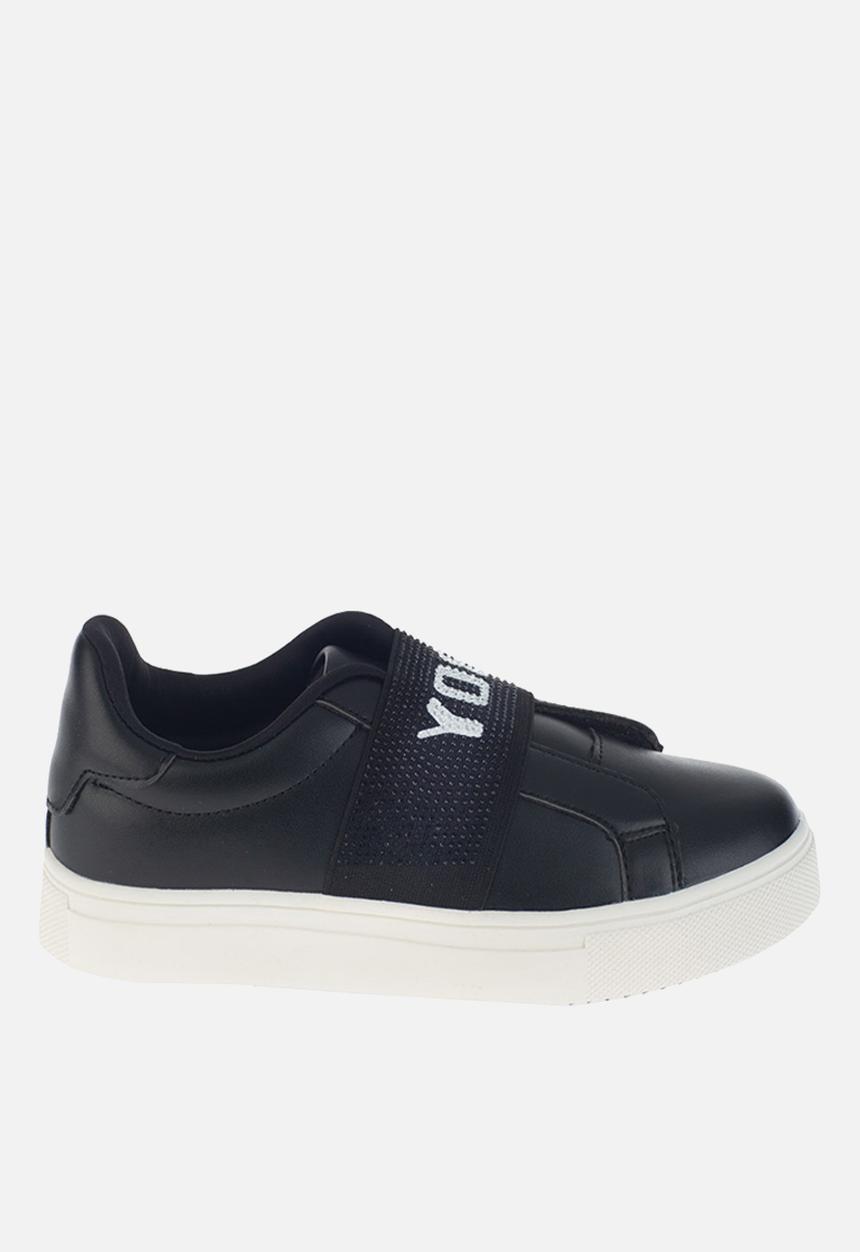 SISSY BOY - Gimmie glitter elastic sneaker - black