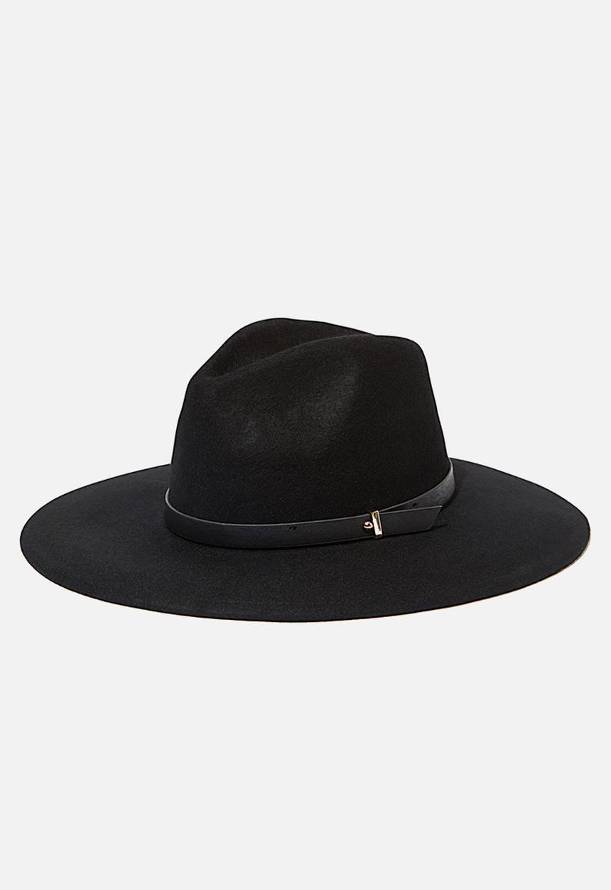 Rubi - Frankie felt panama  - black
