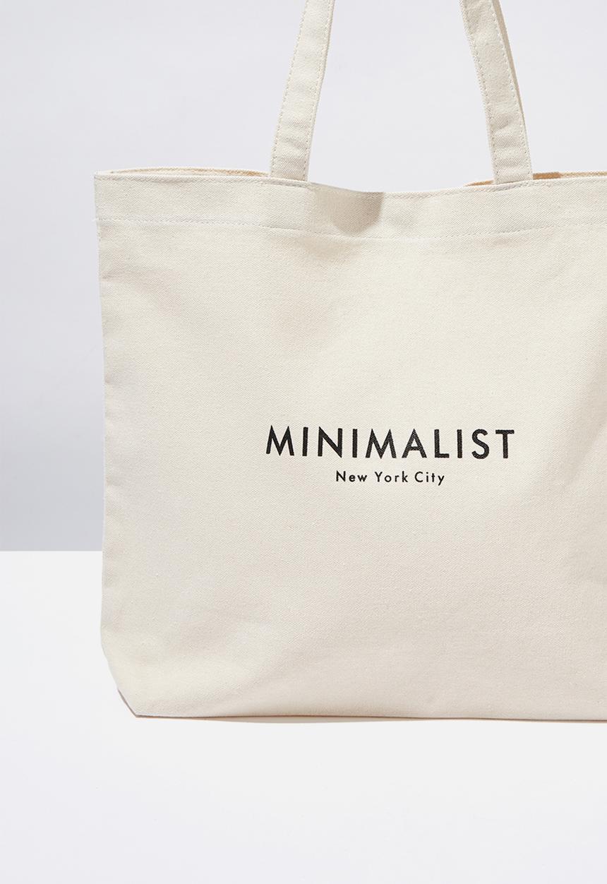 Rubi - Minimalist washed tote - natural