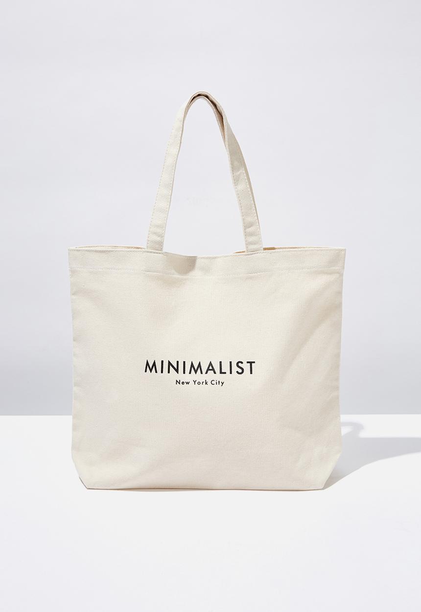 Rubi - Minimalist washed tote - natural