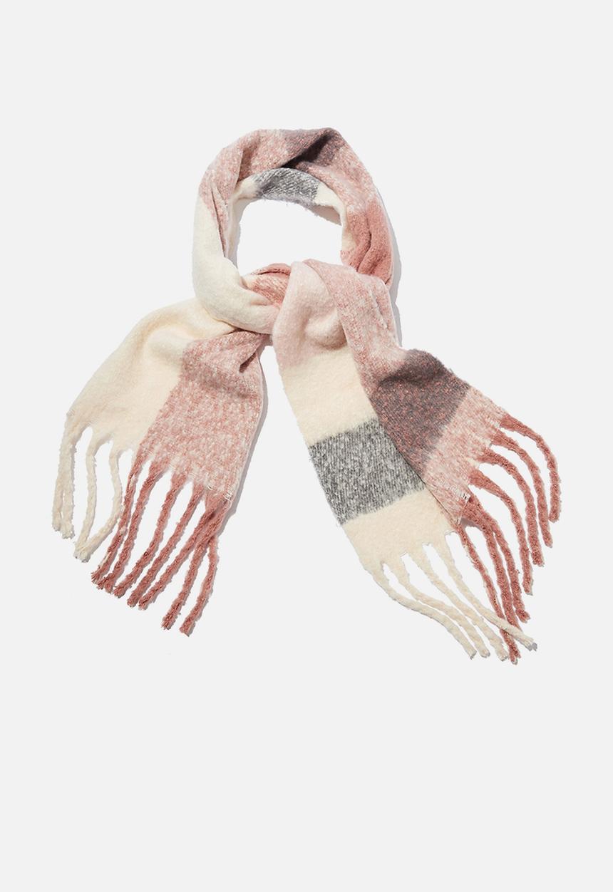 Rubi - Pippa brushed tassel scarf - multi