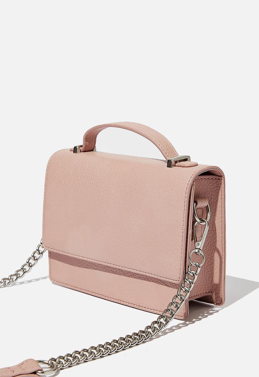 Rubi - Aria chain strap cross body bag - blush