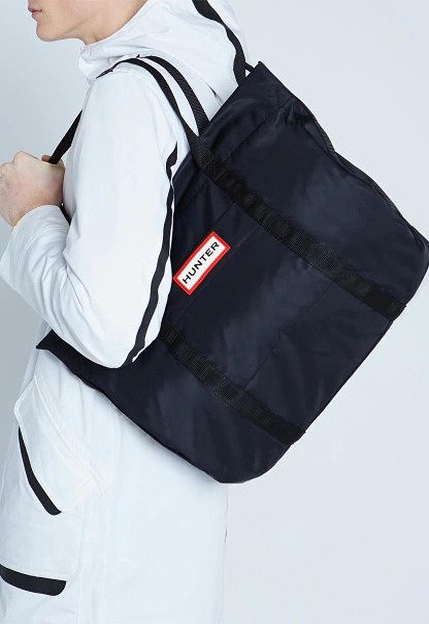 Hunter - Original nylon tote - black