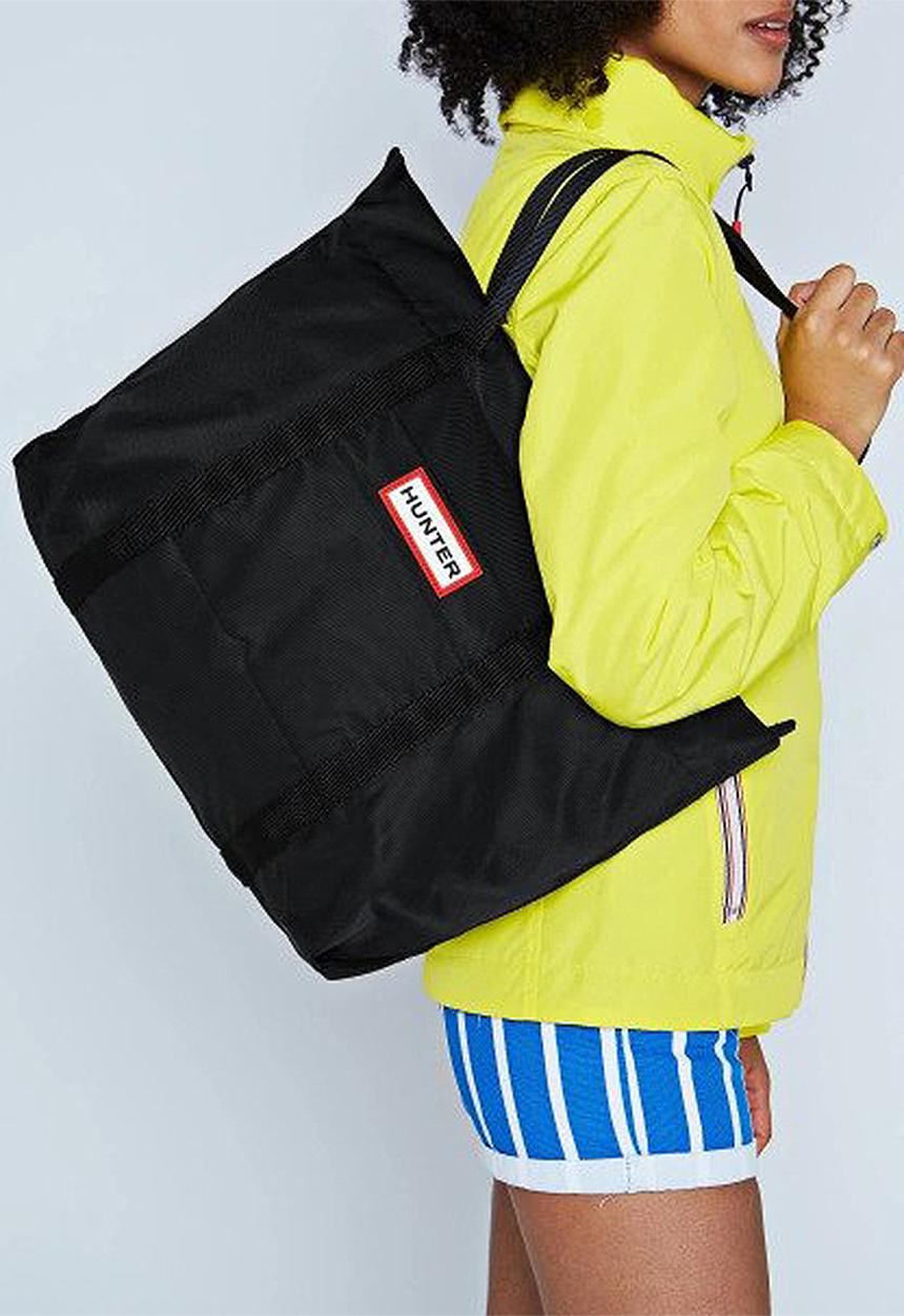 Hunter - Original nylon tote - black