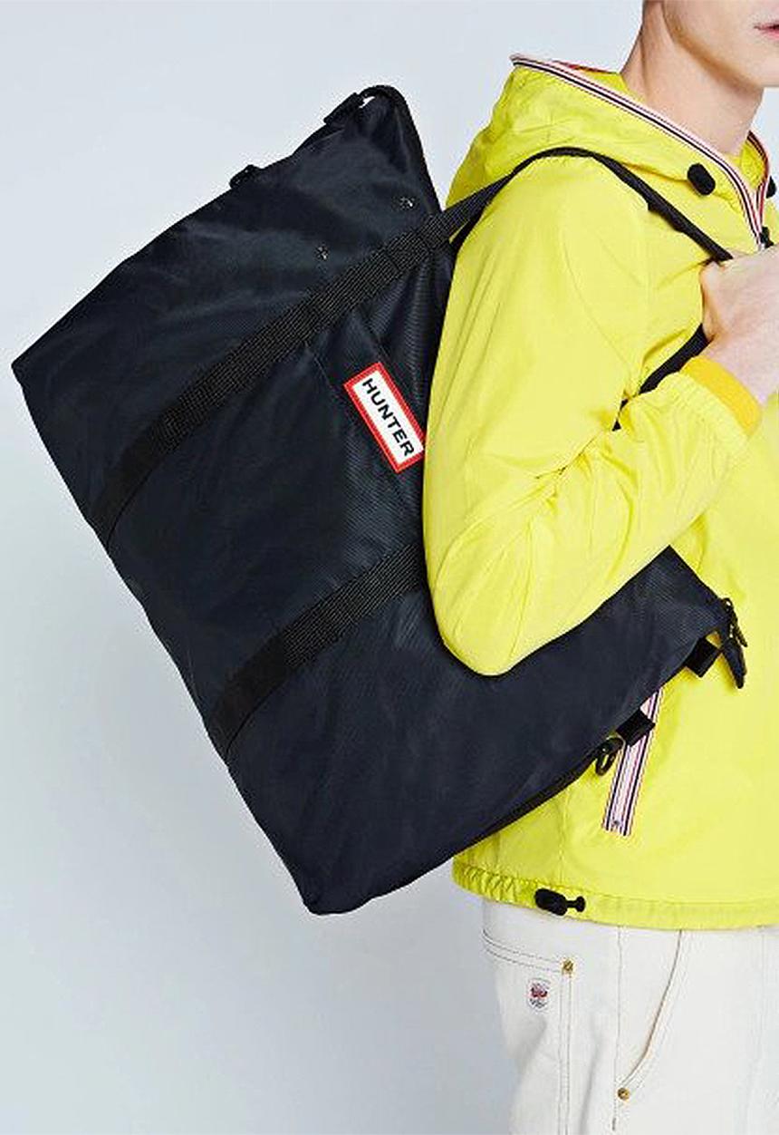 Hunter - Original nylon weekender - black