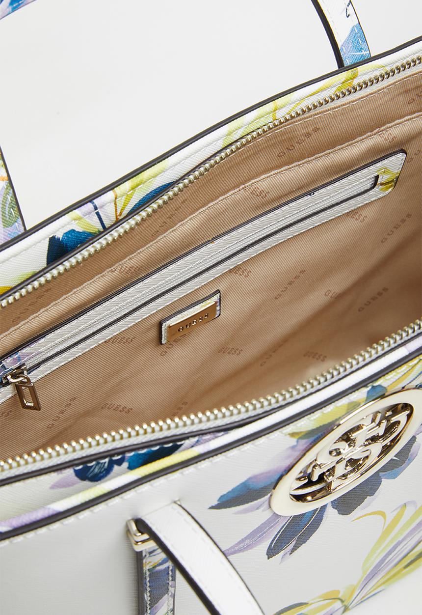 GUESS - Open road small tote - white