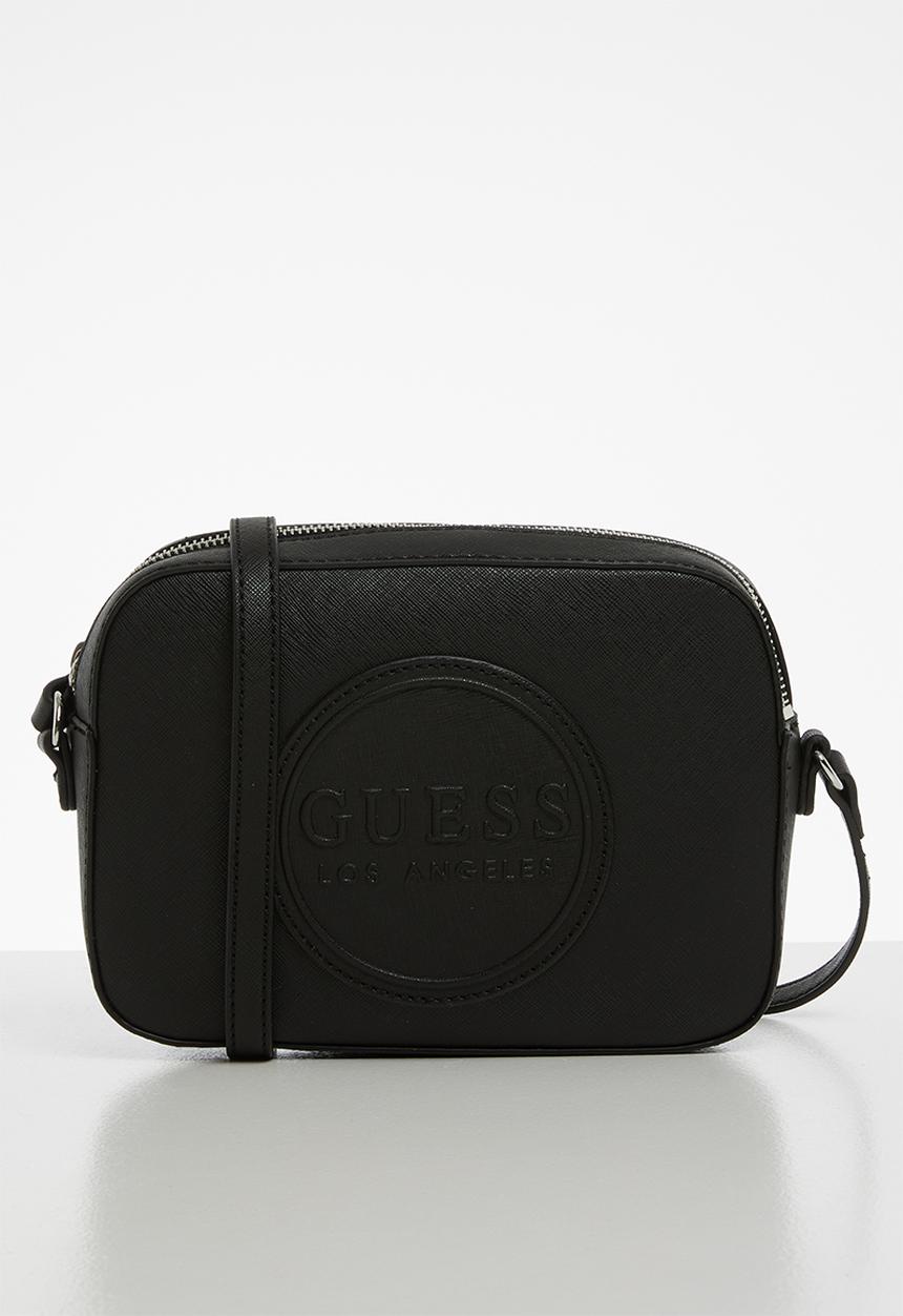 GUESS - Thornton crossbody top zip bag - black