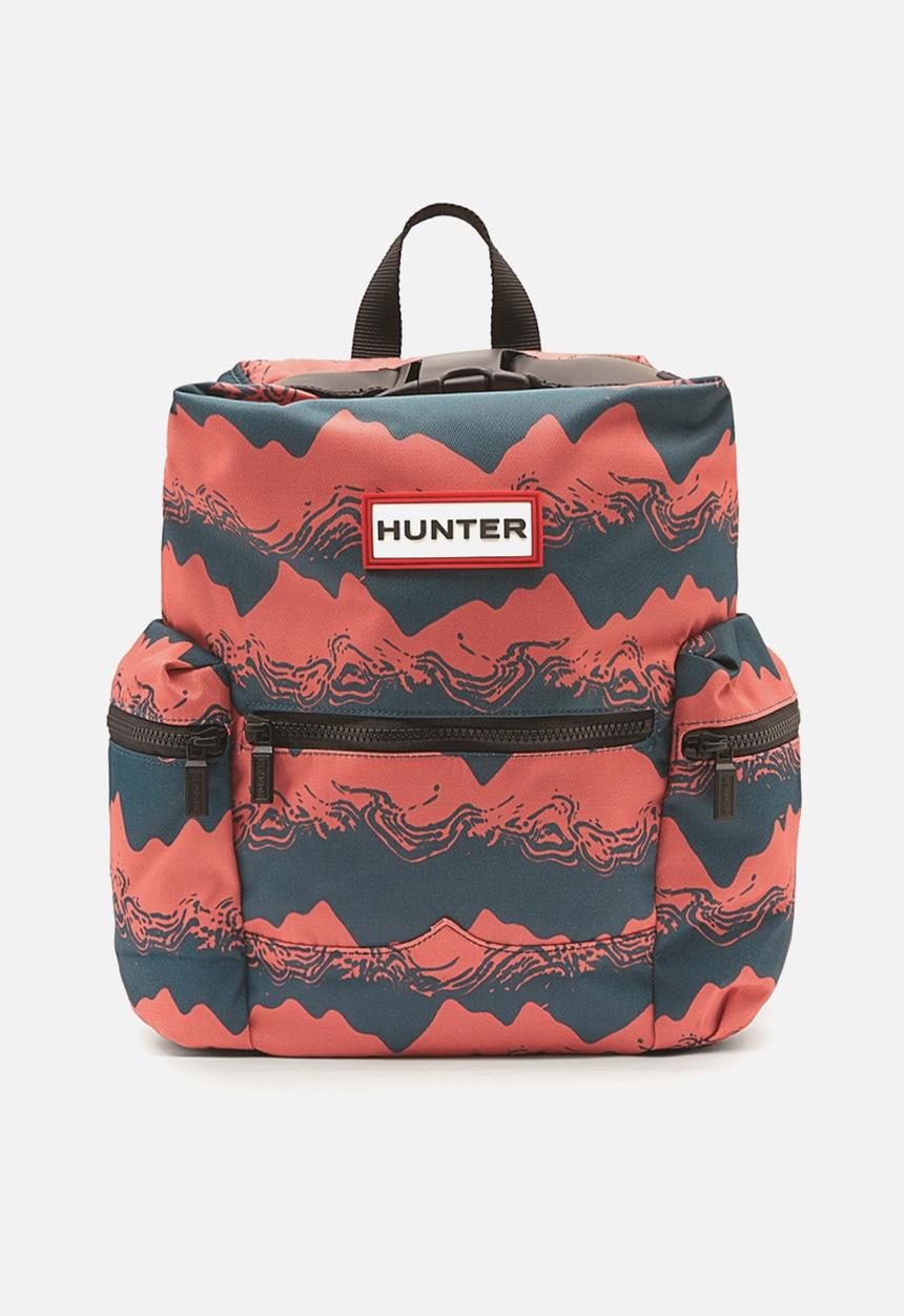 Hunter - Org mini topclip backpack nylon  - blue & pink 