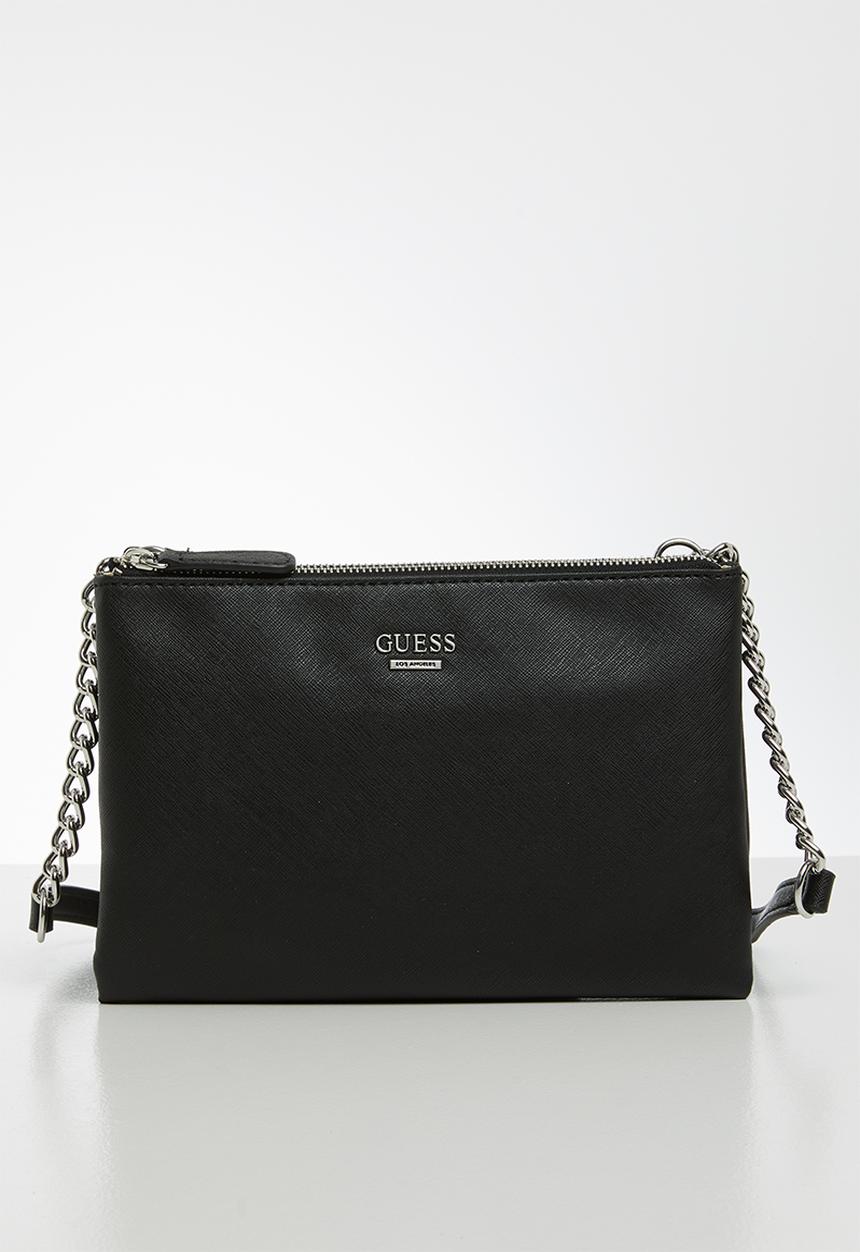GUESS - Campos mini double zip crossbody bag - black