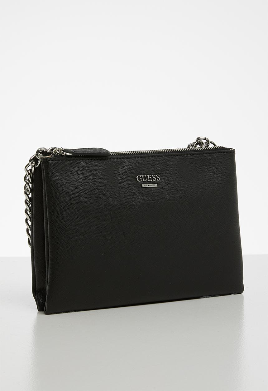 GUESS - Campos mini double zip crossbody bag - black