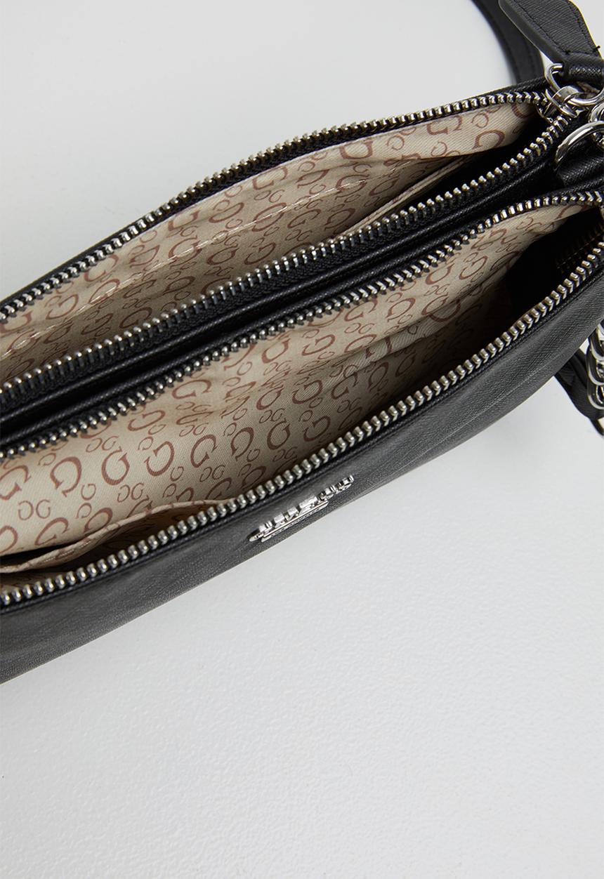 GUESS - Campos mini double zip crossbody bag - black