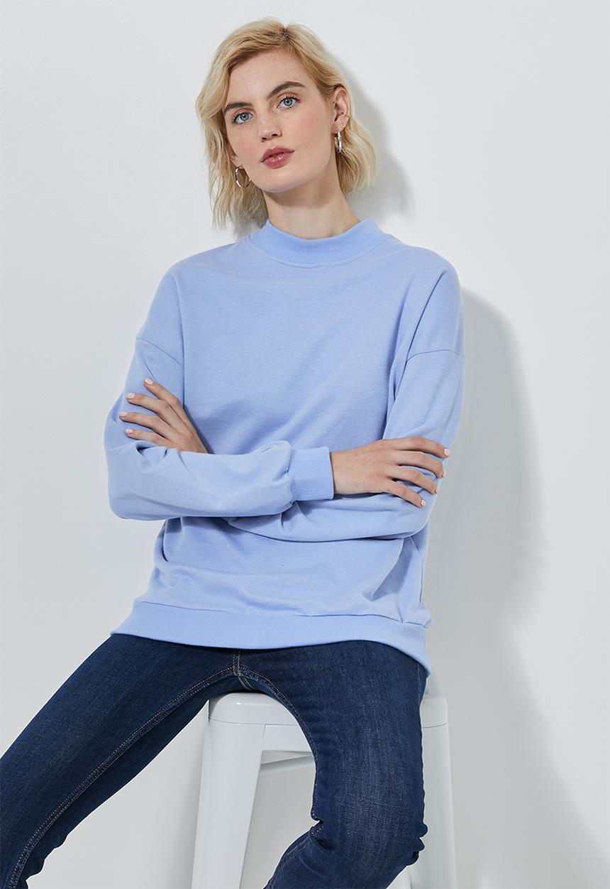 Superbalist - Funnel neck sweat - blue