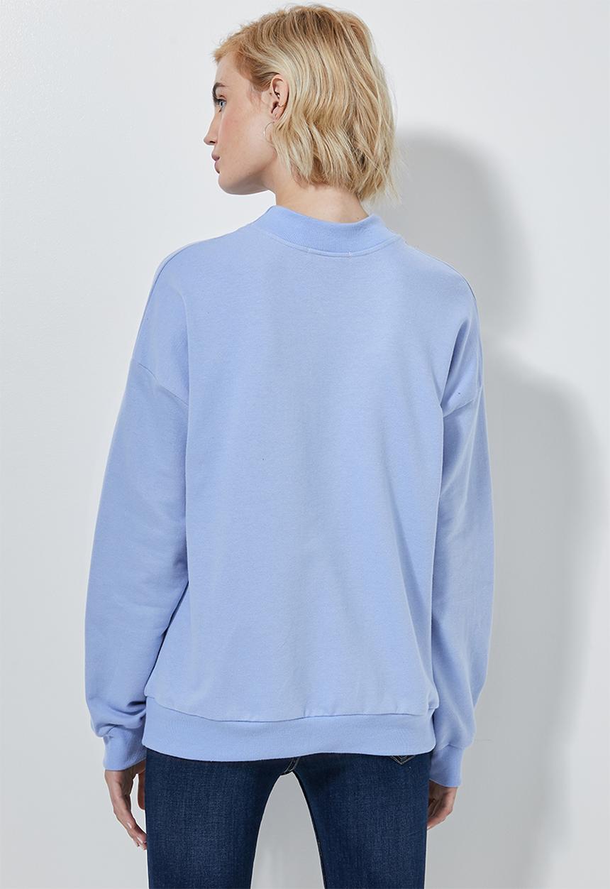 Superbalist - Funnel neck sweat - blue