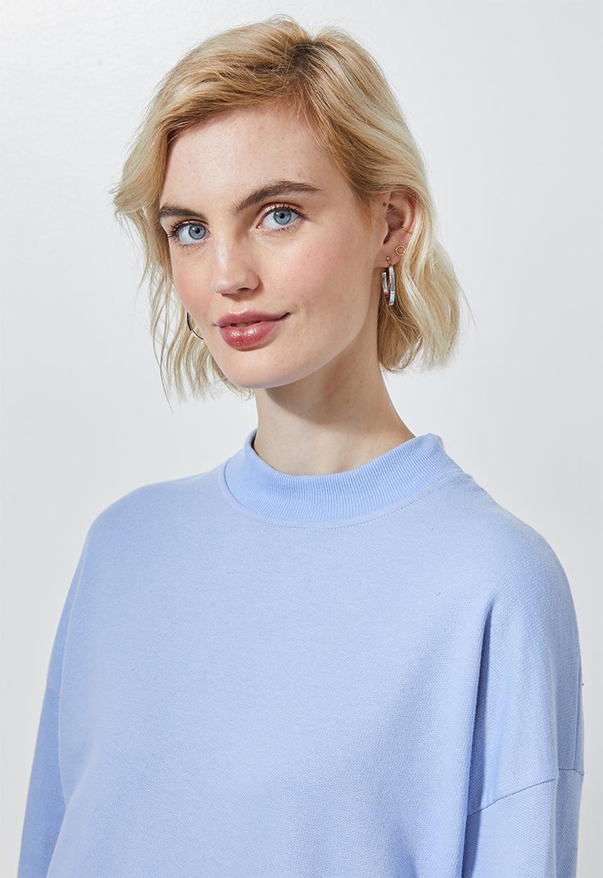 Superbalist - Funnel neck sweat - blue