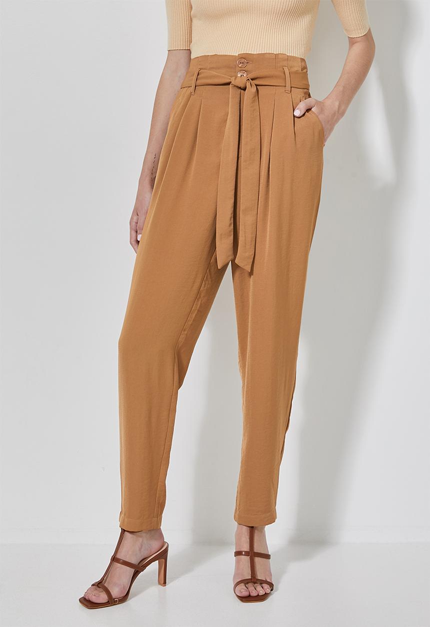 Superbalist - Paperbag trousers - tan