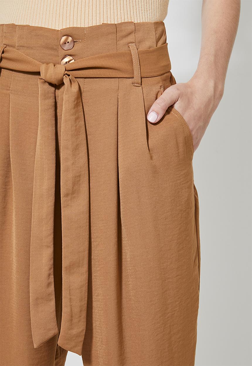 Superbalist - Paperbag trousers - tan