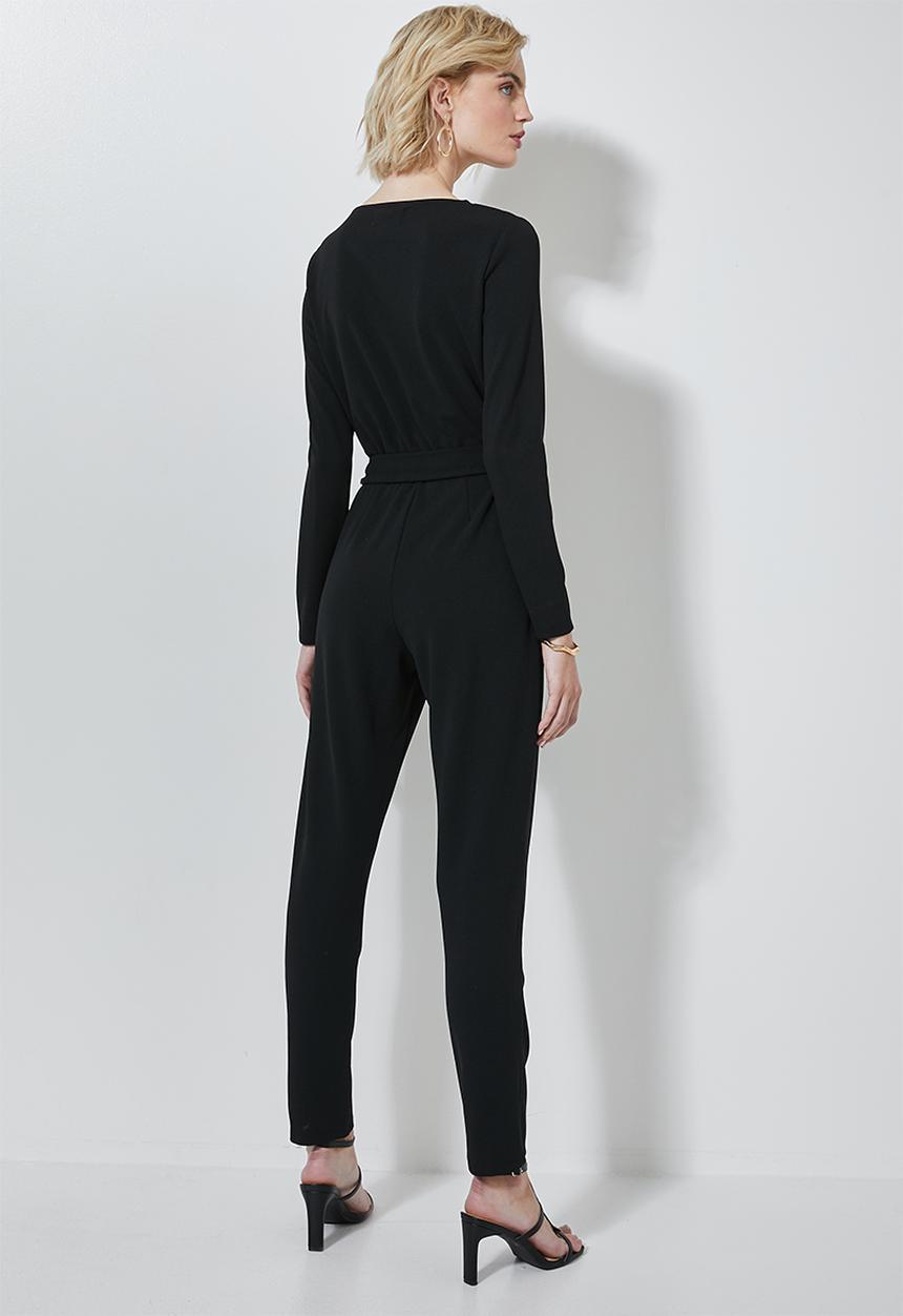 Superbalist - Wrap jumpsuit - black