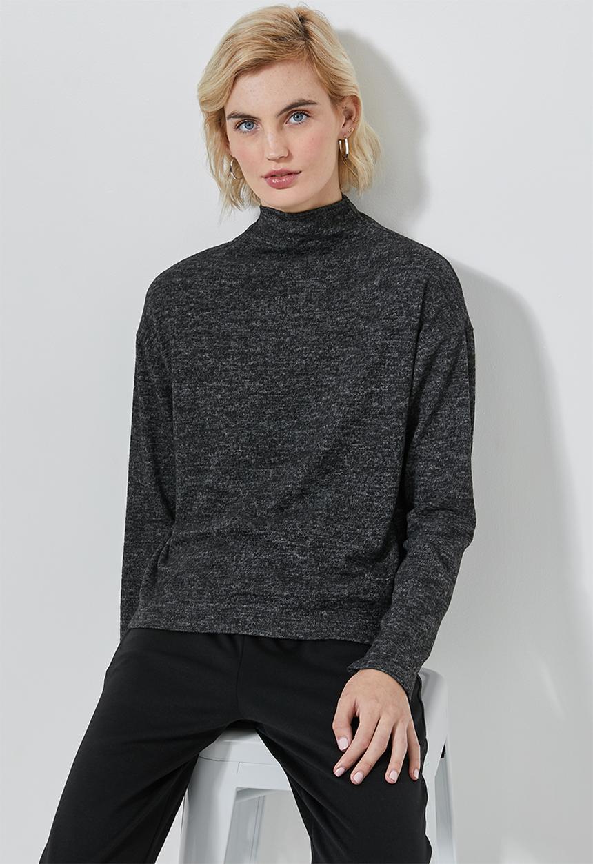 Superbalist - Soft touch poloneck - grey