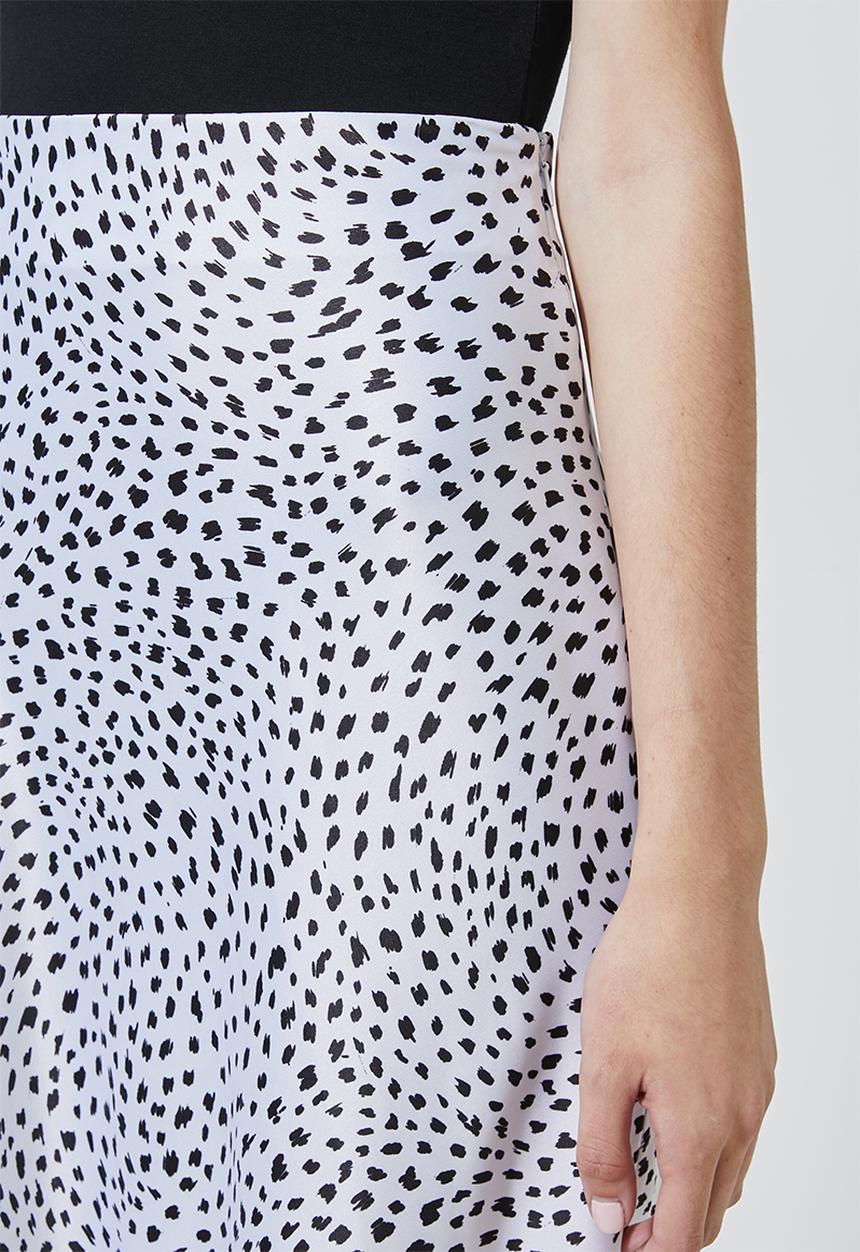 Superbalist - Bias midi slip skirt - black & white