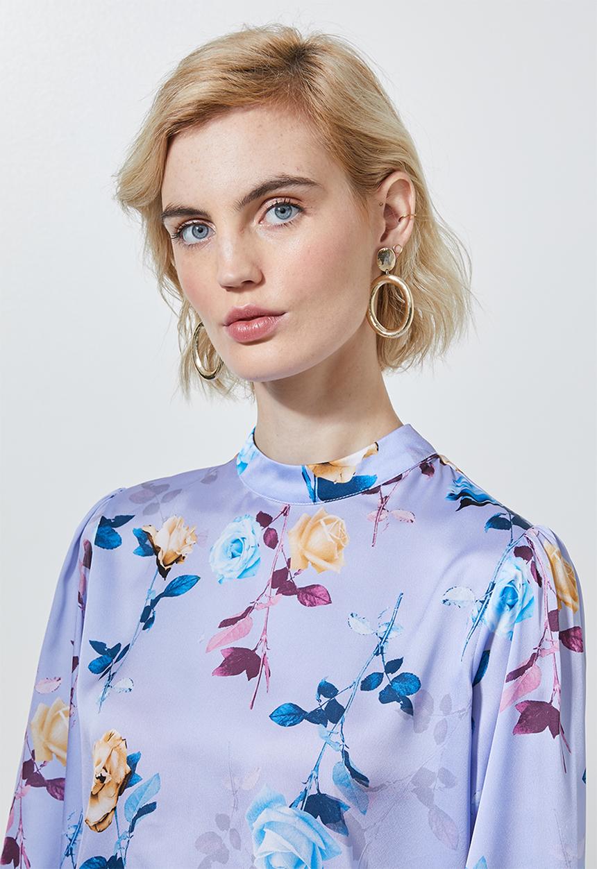 Superbalist - Hi neck blouse - multi 