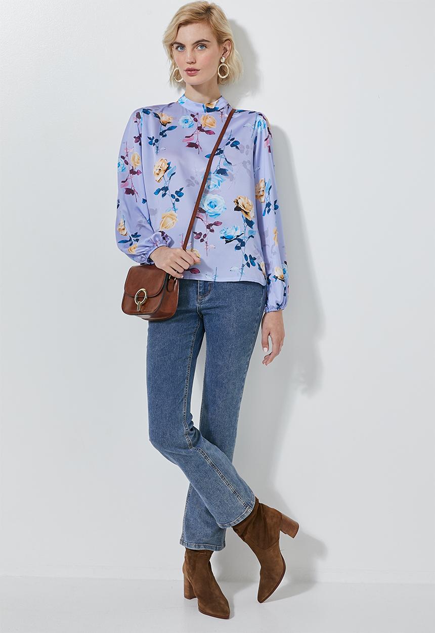 Superbalist - Hi neck blouse - multi 