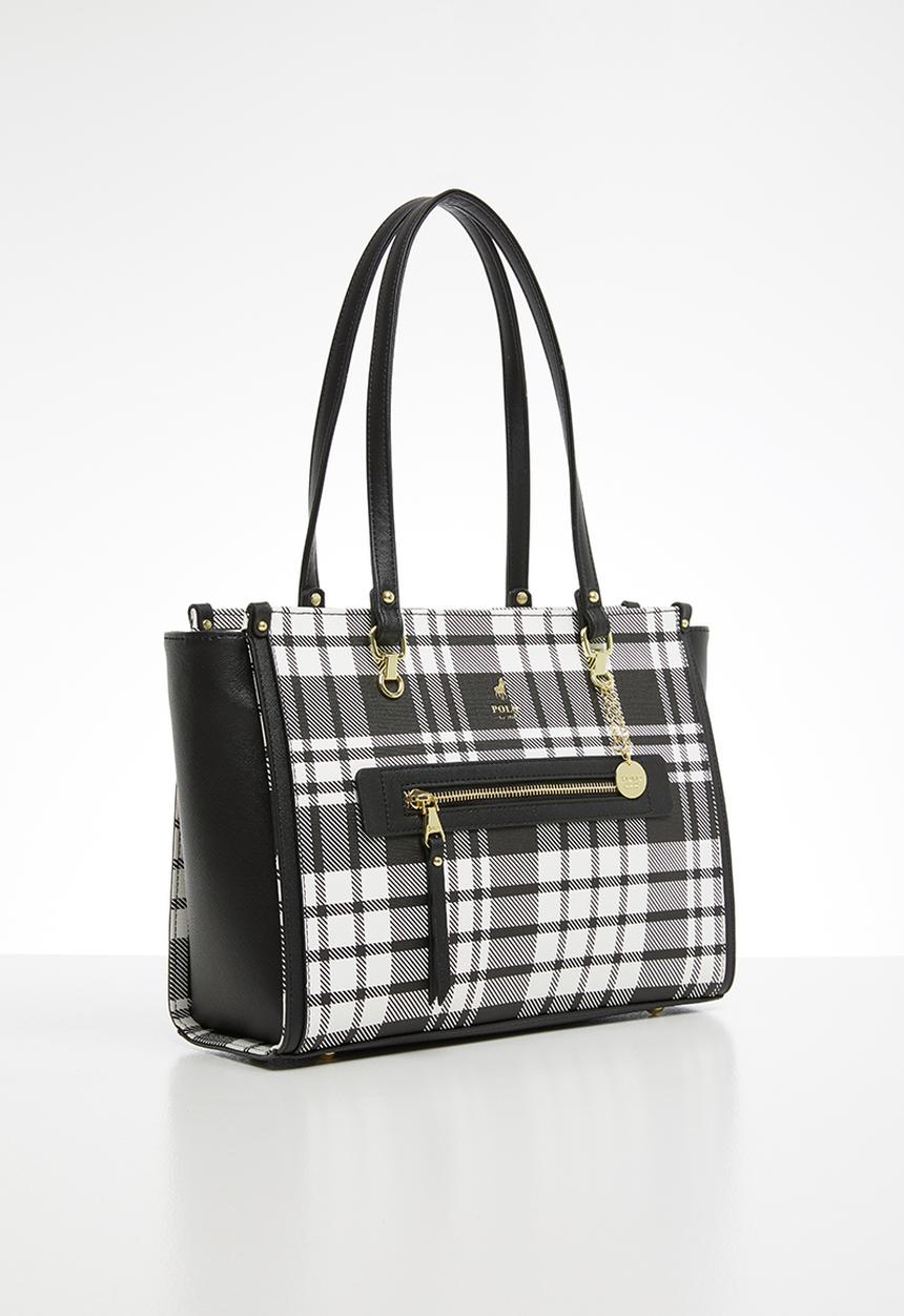 POLO - Barclay tote - black & white