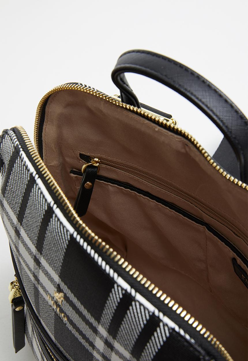 POLO - Barclay backpack - black & white