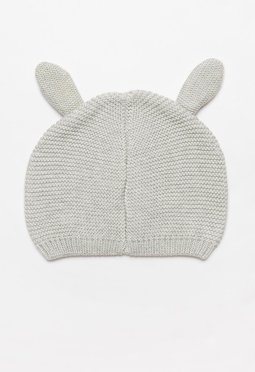 Pop Candy - Bunny beanie - grey & pink
