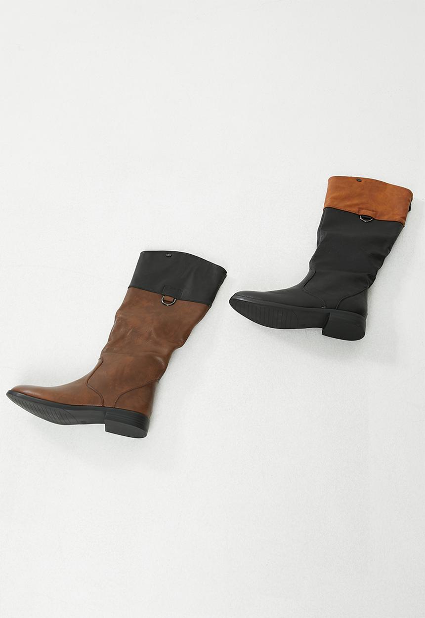 Miss Black - Journey boot - brown & black