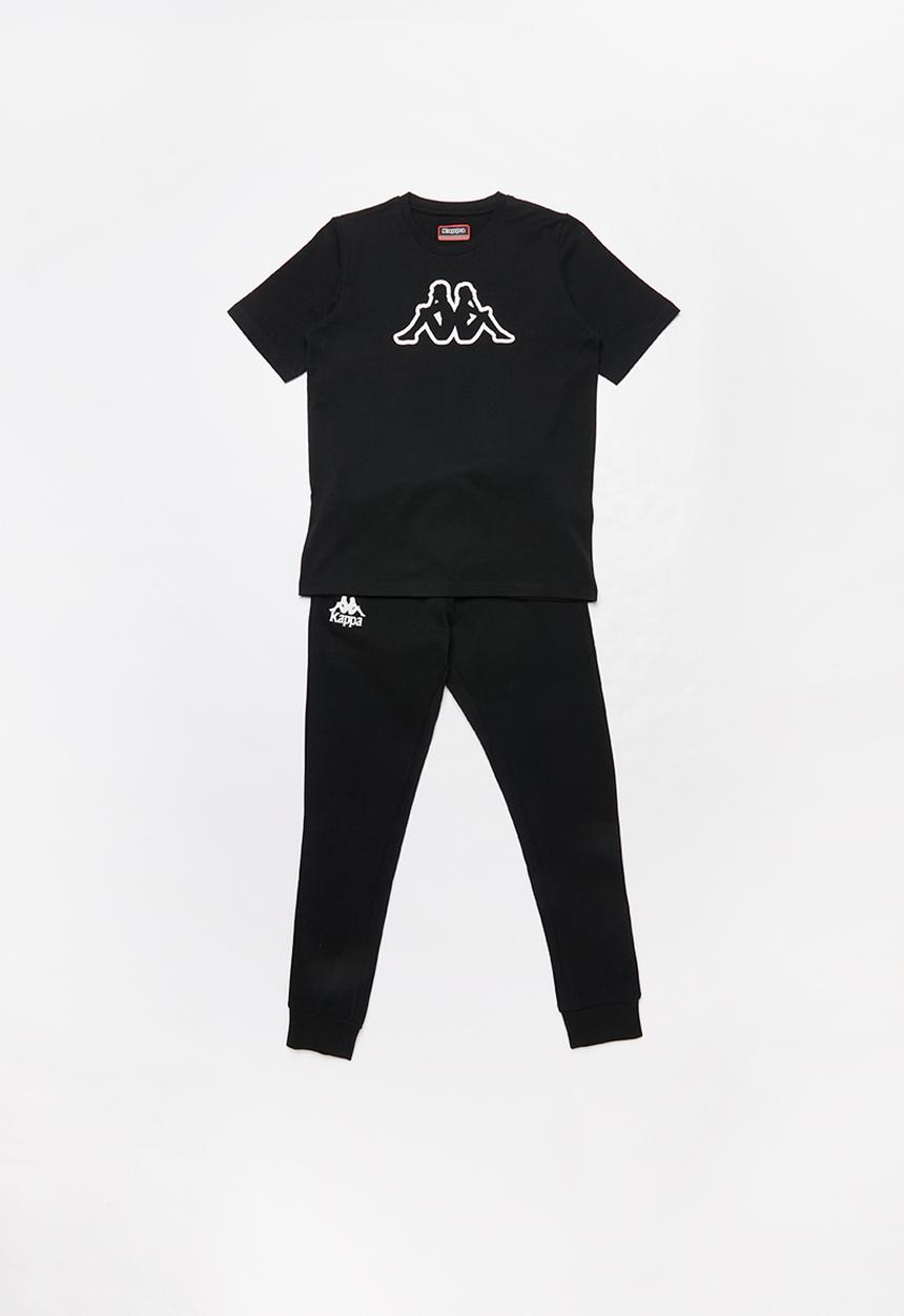 KAPPA - Logo cromen T-shirt - black
