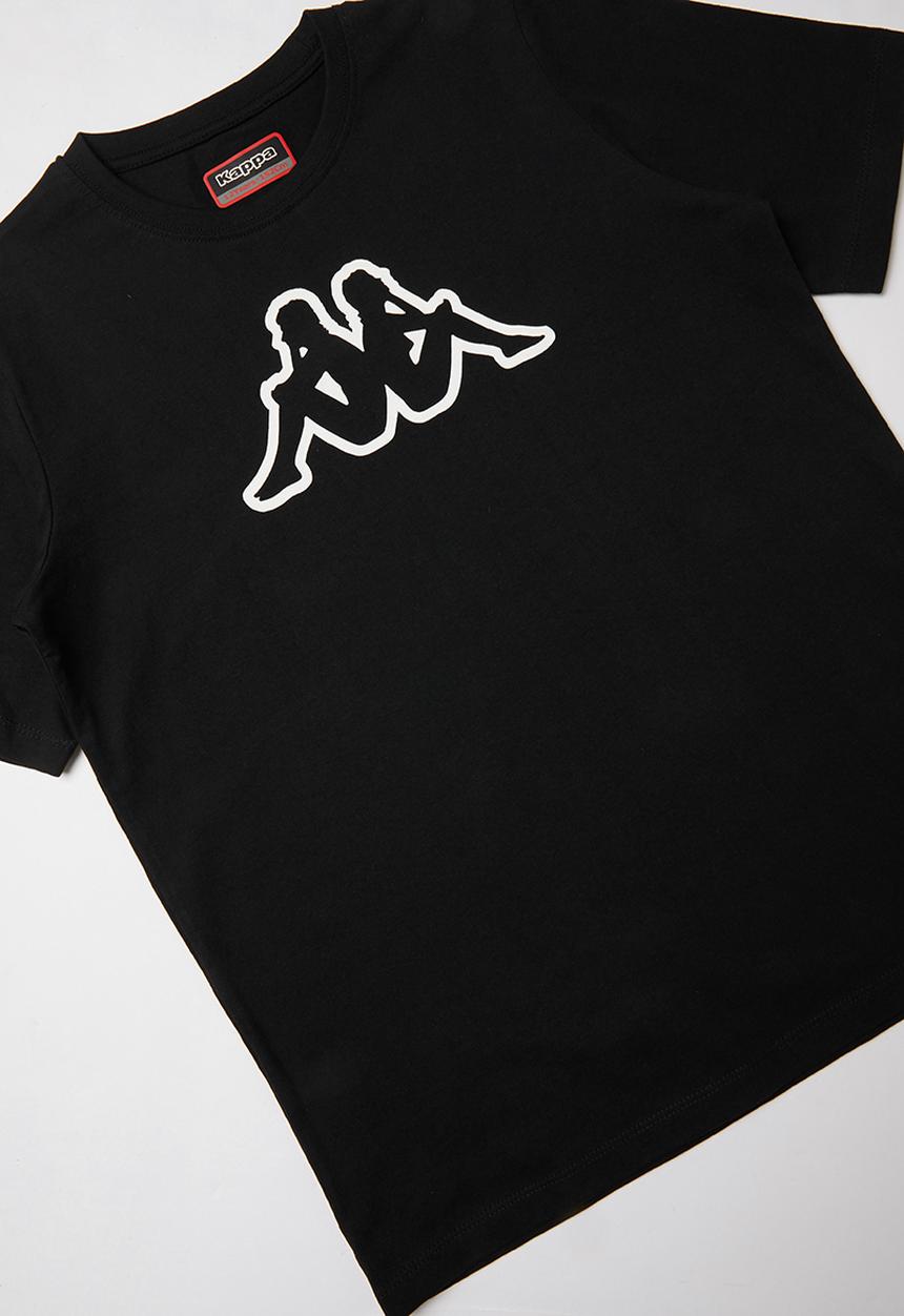 KAPPA - Logo cromen T-shirt - black