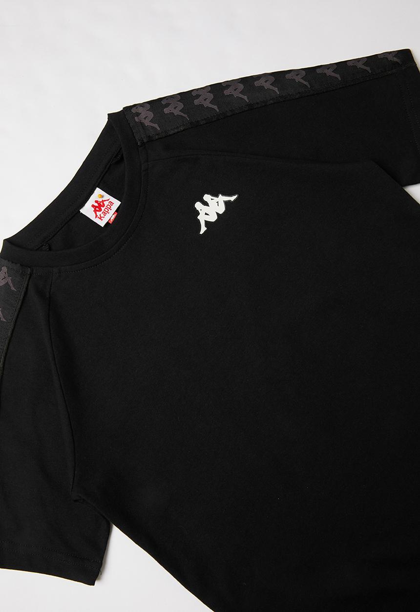 KAPPA - 222 Banda coen slim short sleeve tee - black