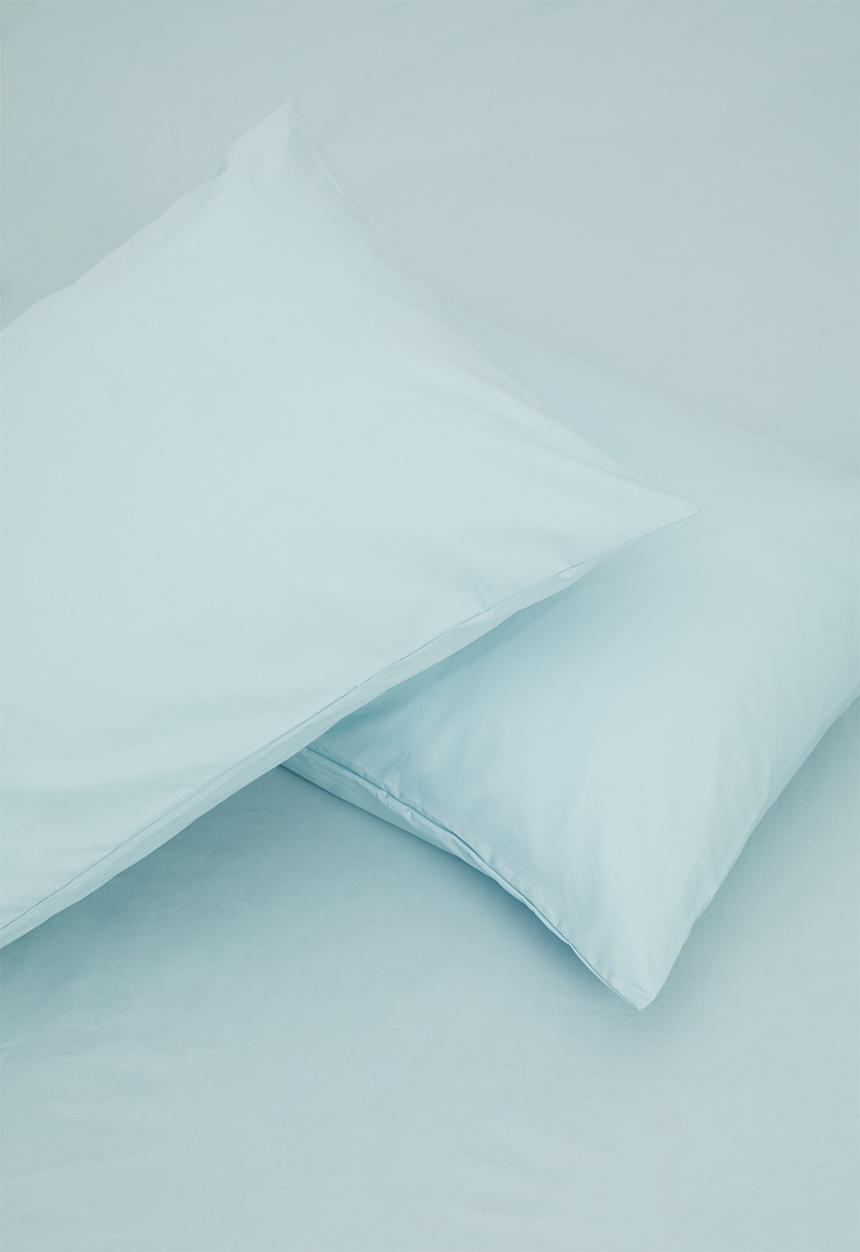 Sixth Floor - Cotton pillowcase set - duck egg