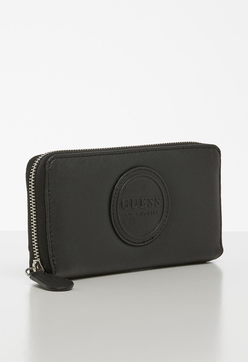 GUESS - Thornton slg medium zip around - black