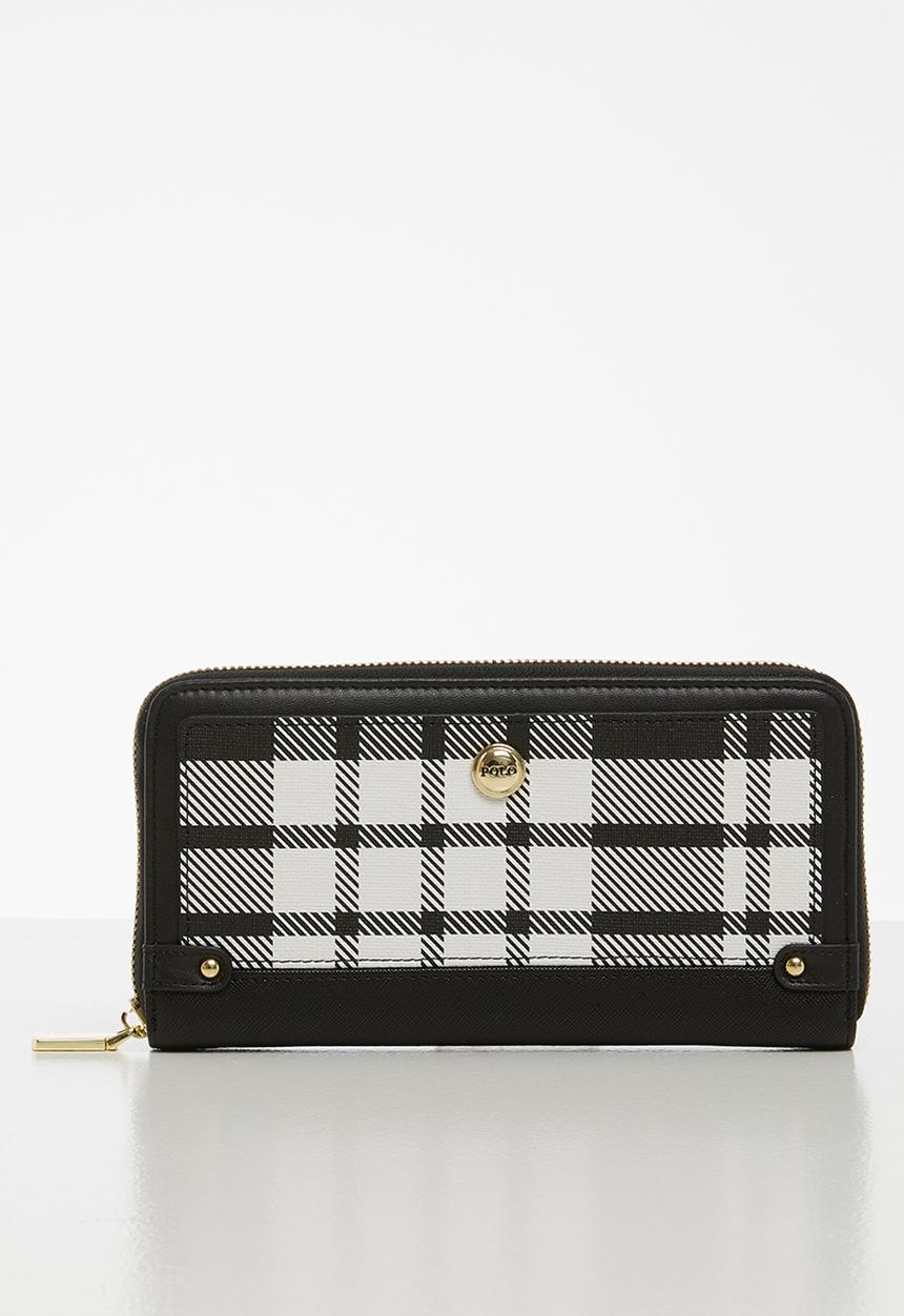 POLO - Zip around purse - black