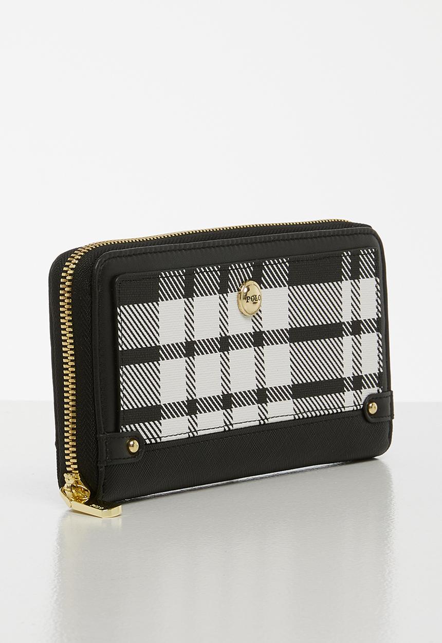 POLO - Zip around purse - black