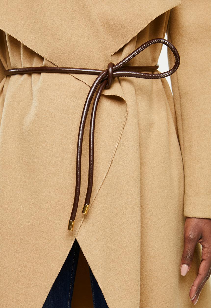 VELVET - Waterfall coat - beige 