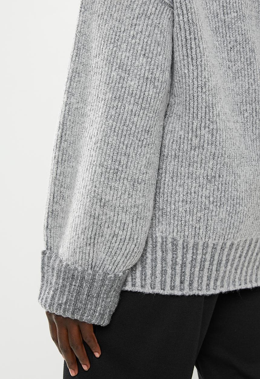 edit - Two tone boxi jumper - grey 