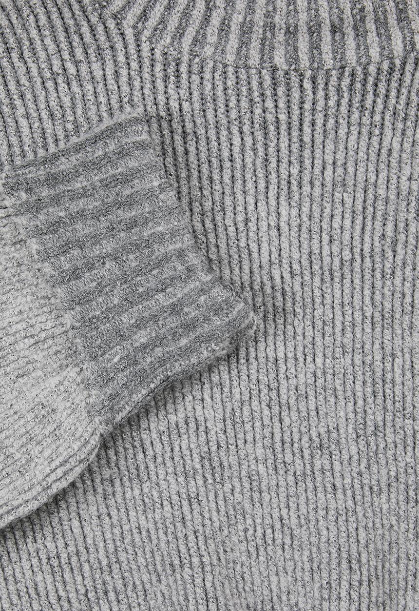 edit - Two tone boxi jumper - grey 