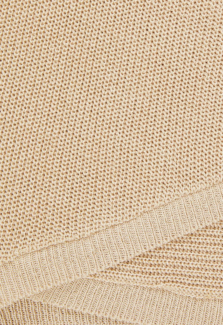 edit - Sparkle wrap jumper - beige