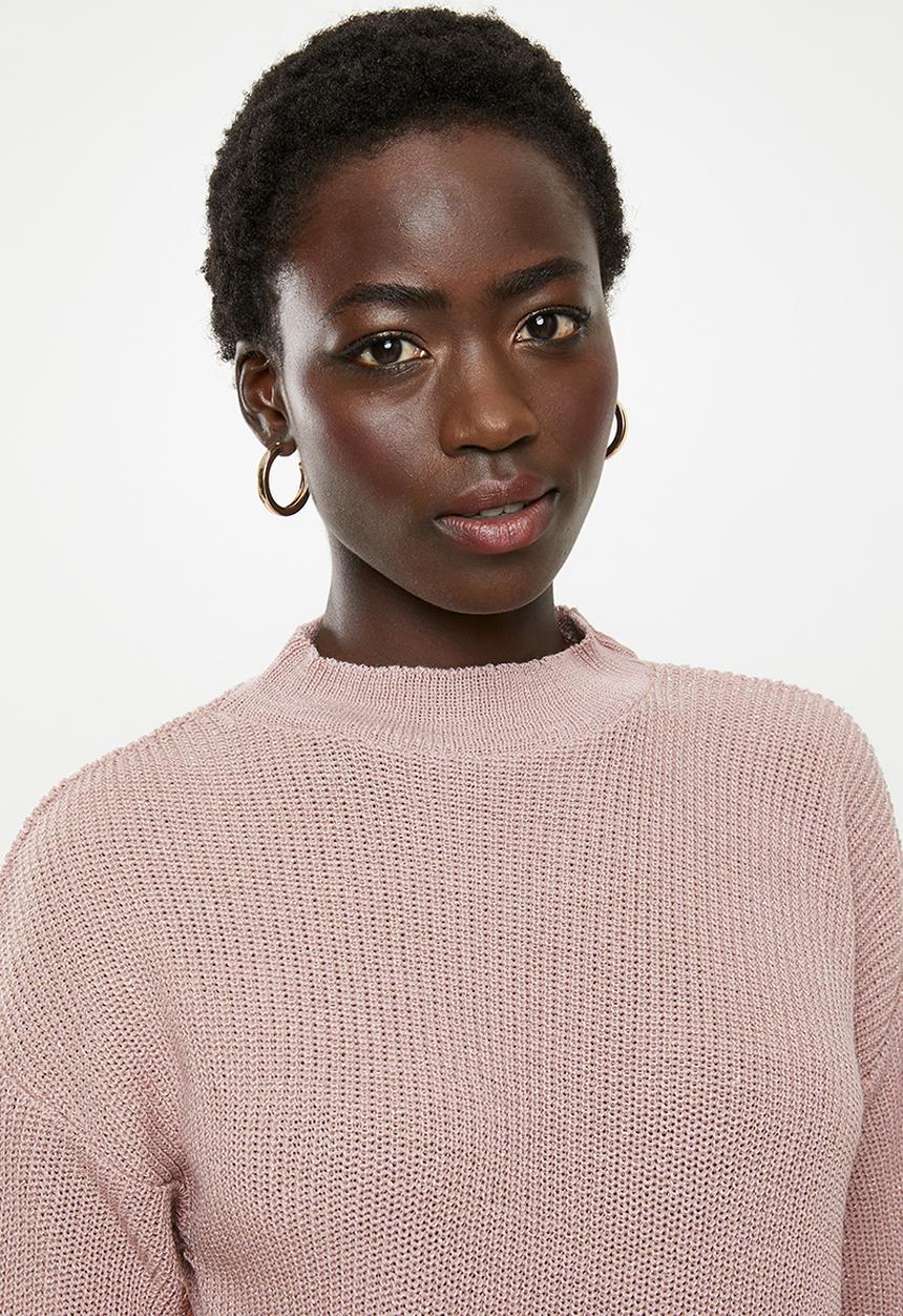 edit - Sparkle wrap jumper - pink