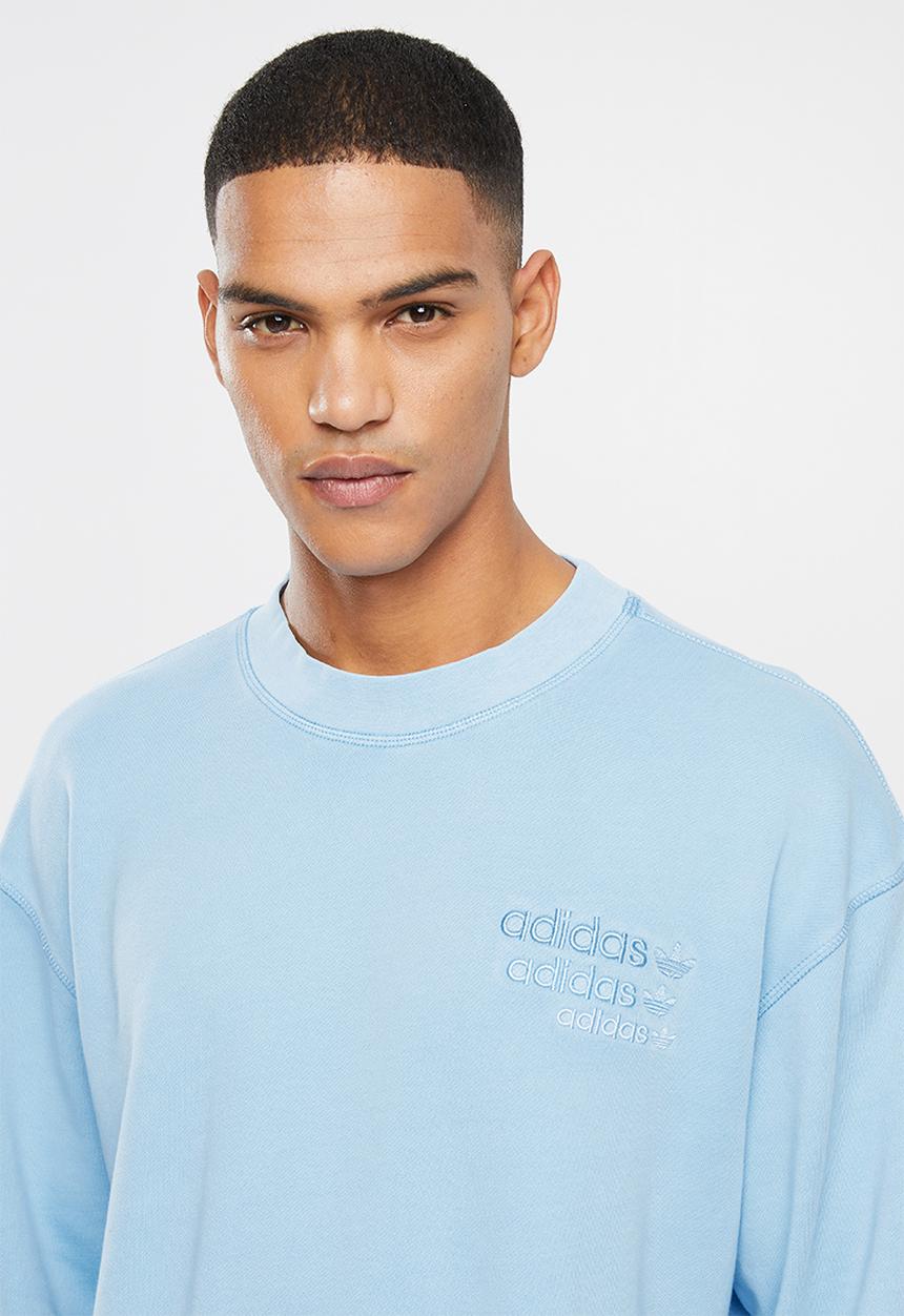 adidas Originals - Overdyed crew - blue