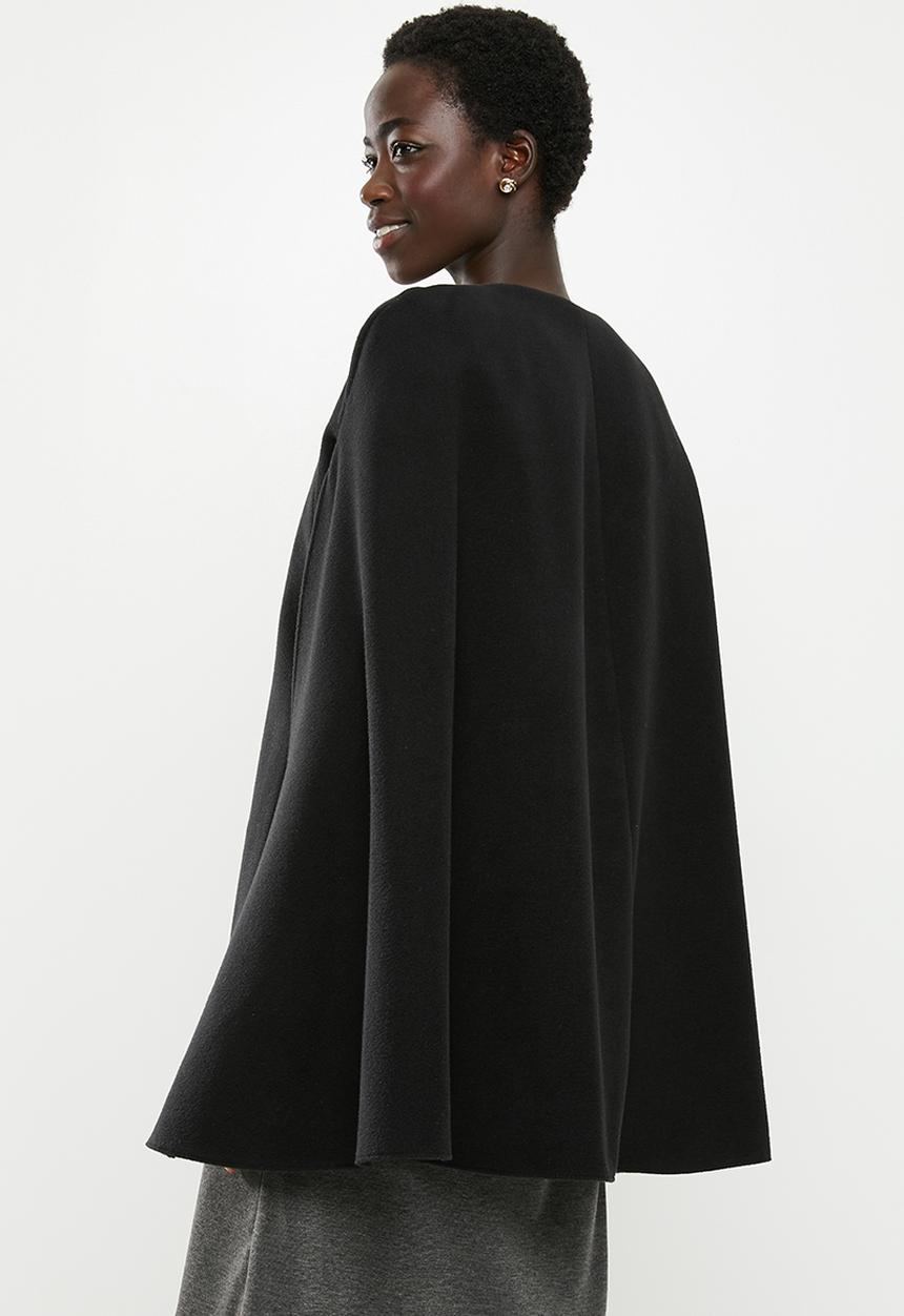 edit - Structured cape - black