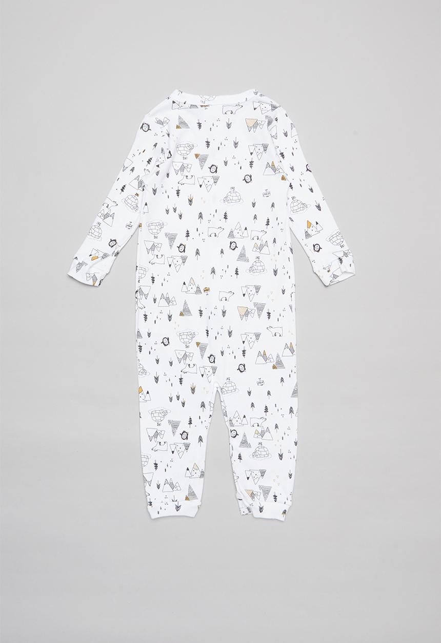 UP Baby - Baby boys winter woods romper - multi